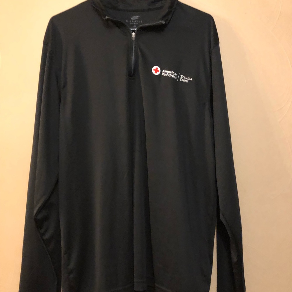 American Red Cross 3/4 zip-up Sweater